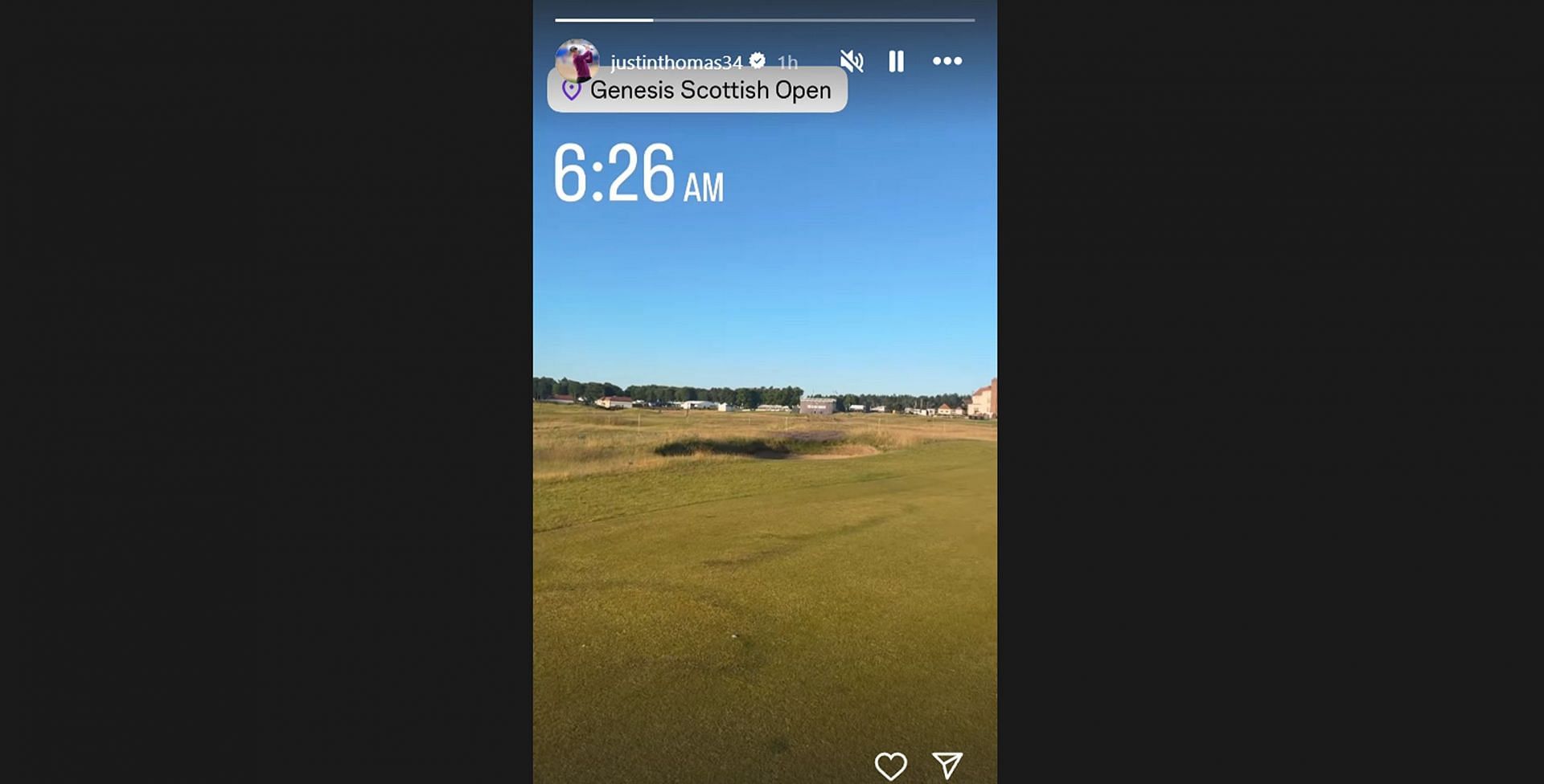 Justin Thomas gives a Scottish Open ‘morning’ update after optimistic message for the weekend/